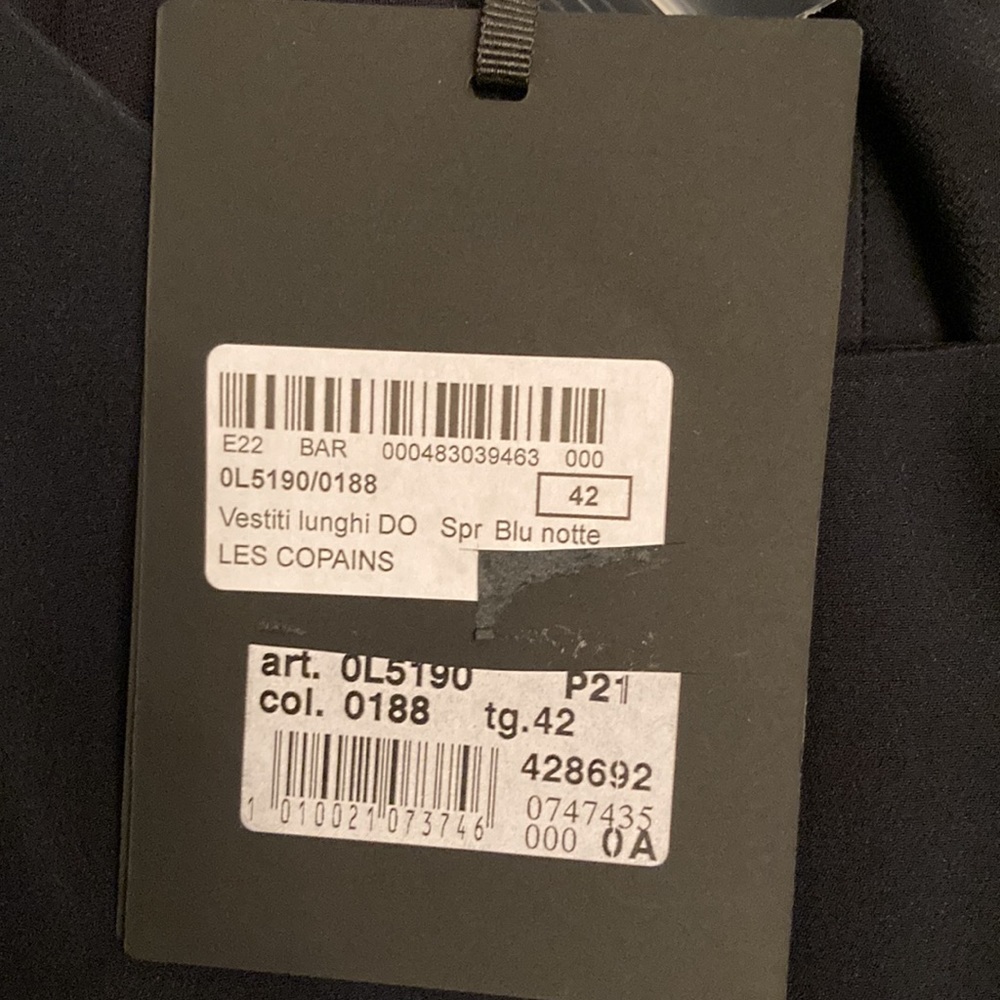 New Les Copains maxi dress silk blend. Size 6 or 42. Made in Italy - Picture 8 of 13
